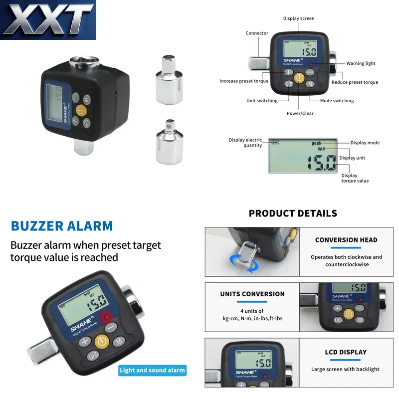 Electronic Repairing - مفتاح عزم رقمي XXT Shahe مع