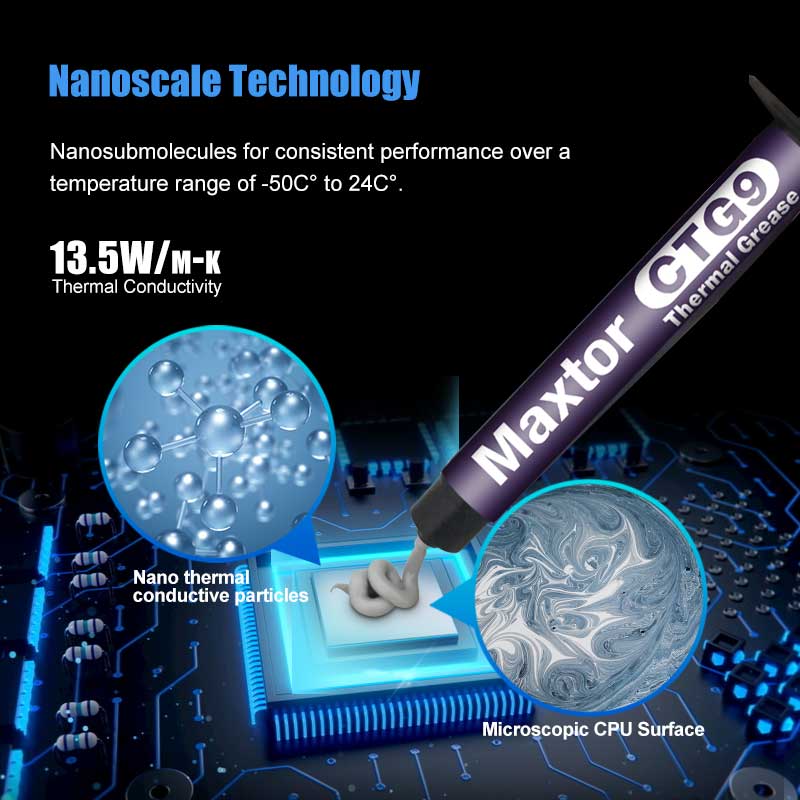 Maxtor CTG9 1g 2g 4g 8g معجون  - مراجعة Thermal Paste Cpu وسعره