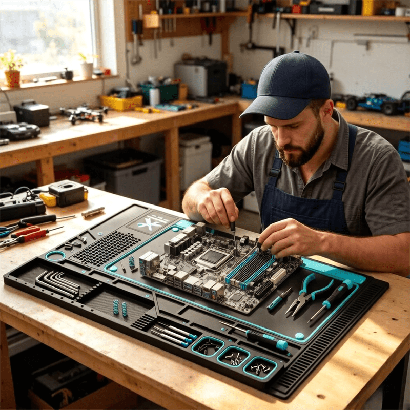 بساط عمل متعدد الوظائف للحام م - مراجعة Electronics Repair Bench وسعره