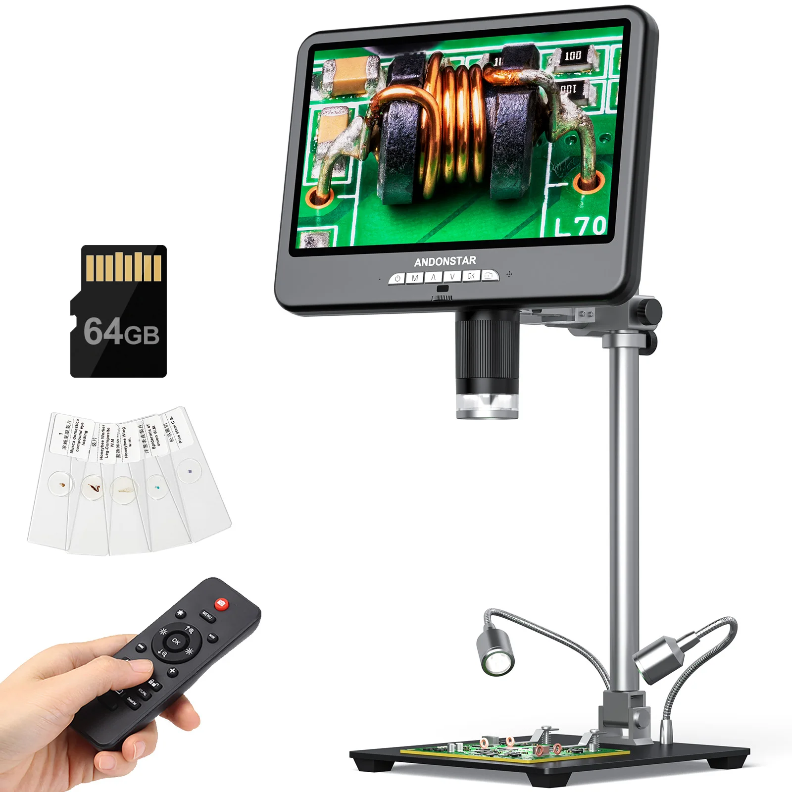 مجهر رقمي Andonstar AD210S-Pro - مراجعة Electronics Repair Microscope وسعره