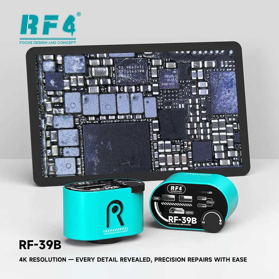 كاميرا مجهر RF4 RF-39B بدون فق - مراجعة Electronics Repair Microscope وسعره