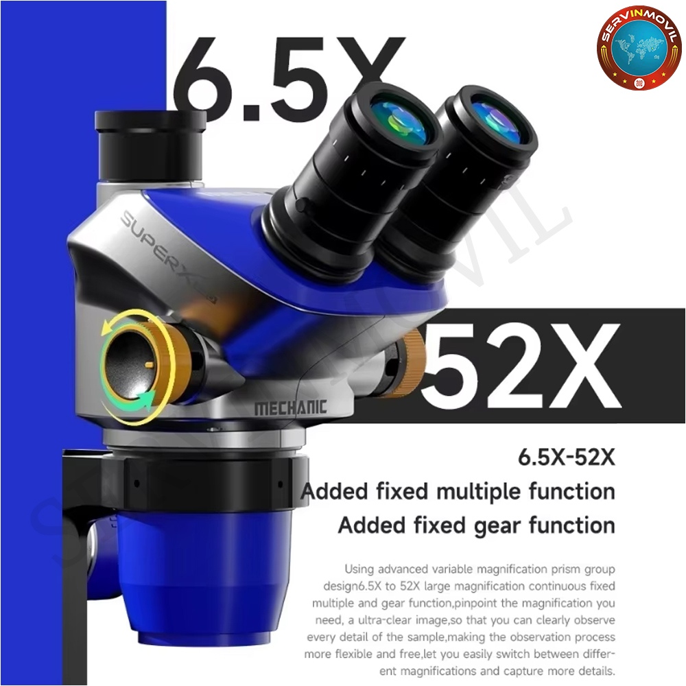ميكانيكي سوبر X PRO-B11 ثلاثي  - مراجعة Electronics Repair Microscope وسعره