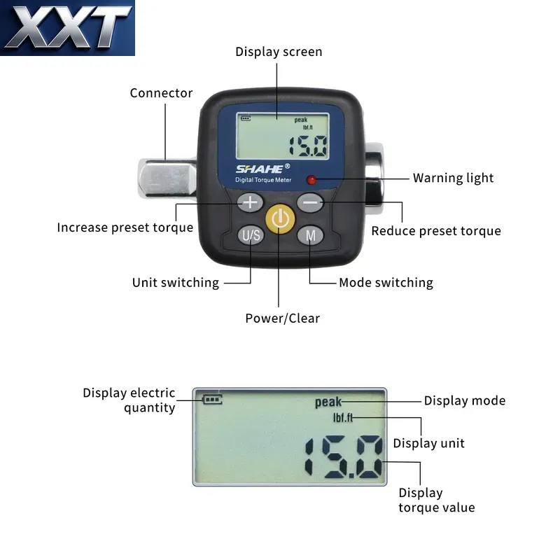 مفتاح عزم رقمي XXT Shahe مع مح - مراجعة Electronic Repairing وسعره